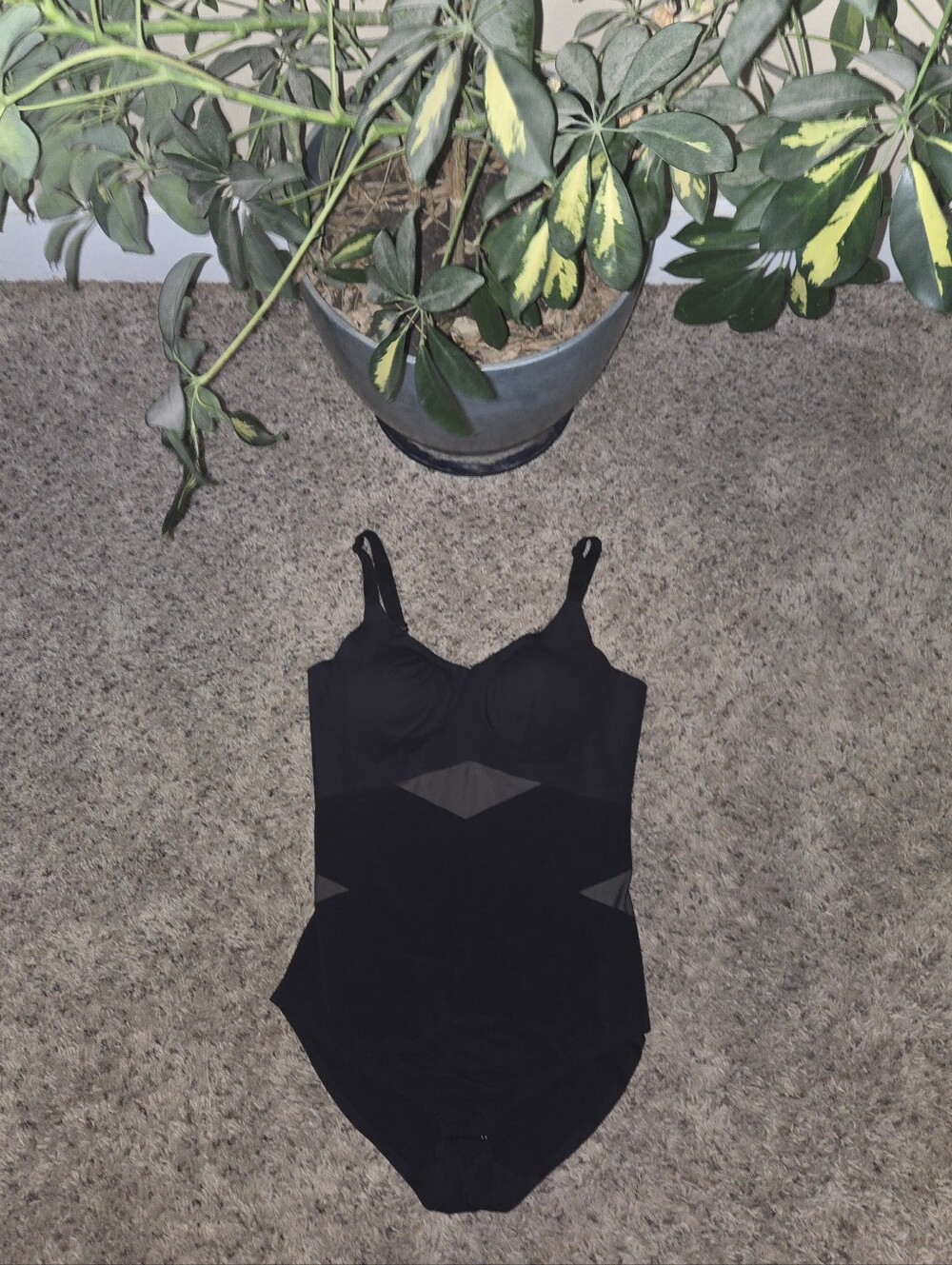 Women's Honeylove CrossOver Cami Bodysuit XL